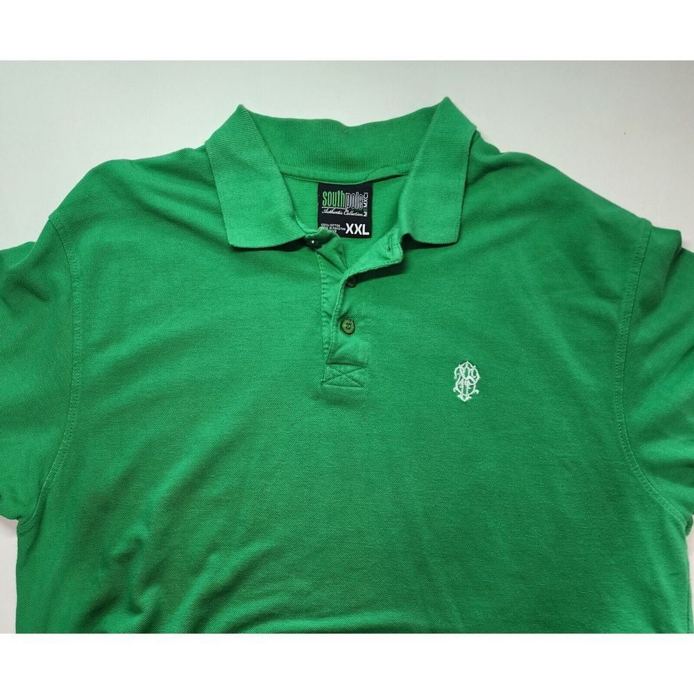 SOUTHPOLE SIZE XXL GREEN EMBROIDERED POLO SHIRT